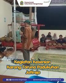 KEGIATAN KESENIAN KARANG TARUNA PADUKUHAN JATIREJO